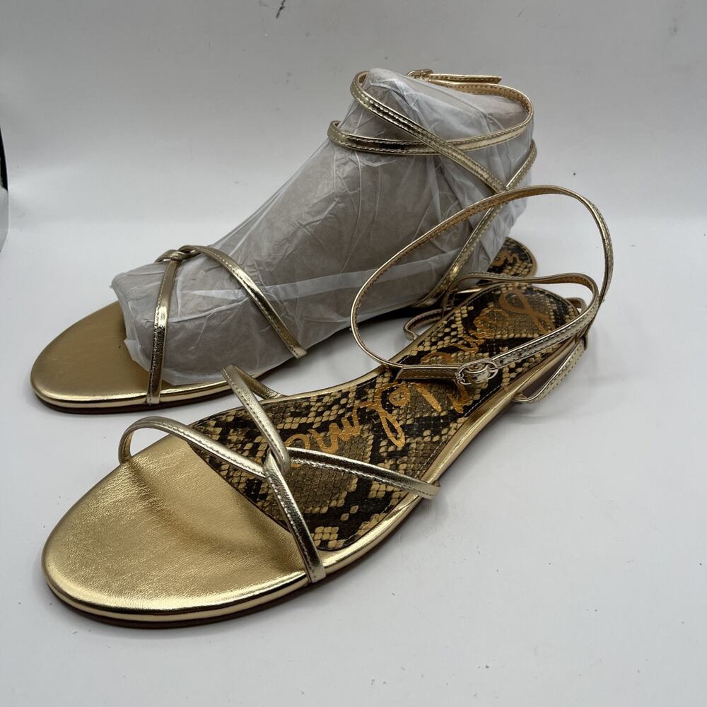 sam edelman gold sandals Women Sz 10